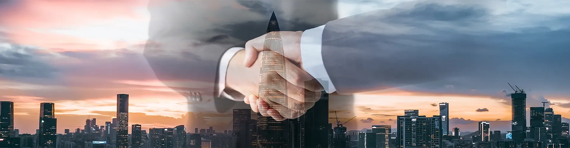  partners around the globe hand shaking